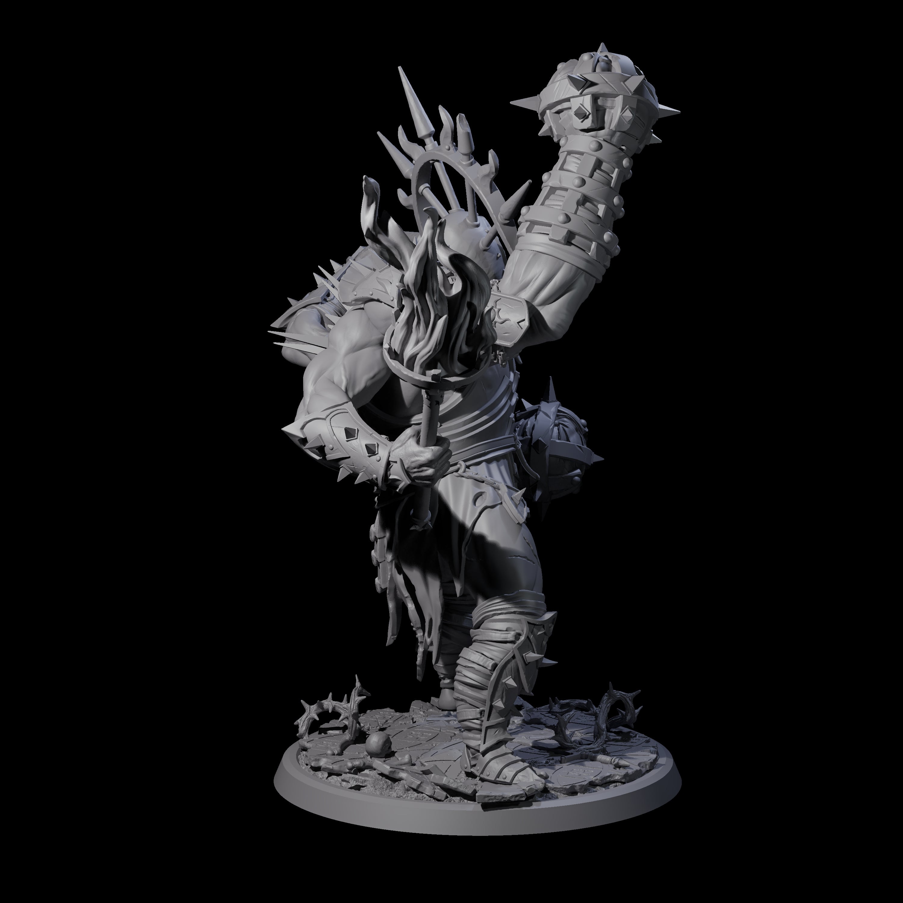 Smashing Helmed Horror B Miniature for Dungeons and Dragons, Pathfinder or other TTRPGs