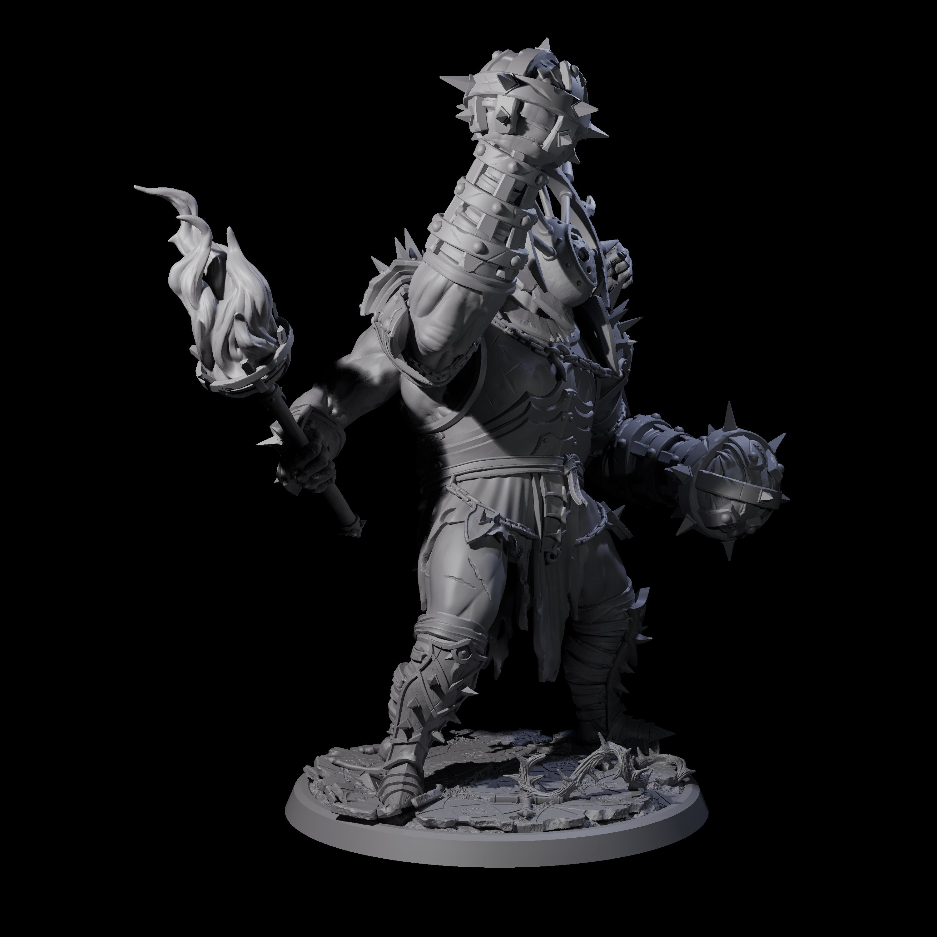 Smashing Helmed Horror B Miniature for Dungeons and Dragons, Pathfinder or other TTRPGs