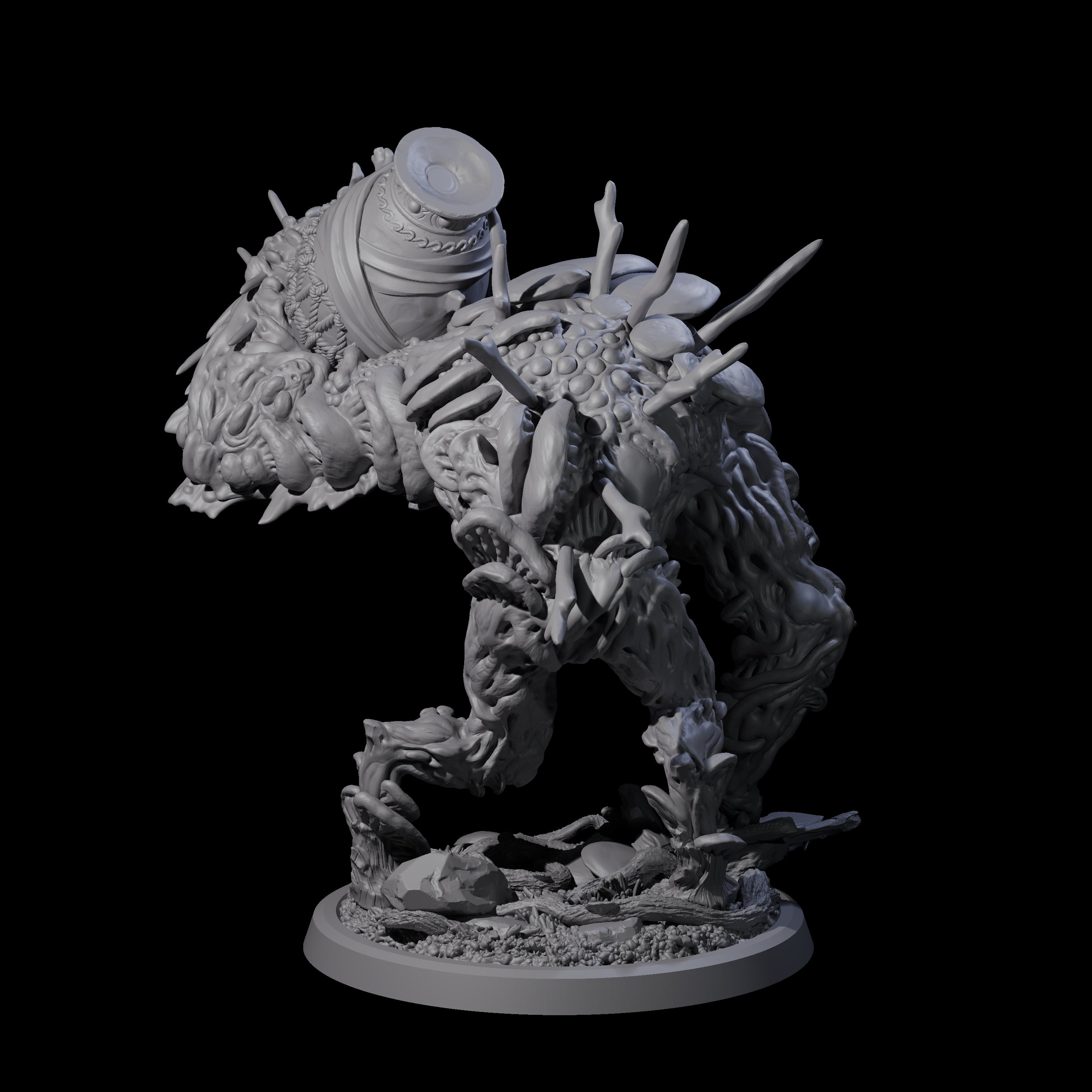 Smashing Myconid Brute A Miniature for Dungeons and Dragons, Pathfinder or other TTRPGs