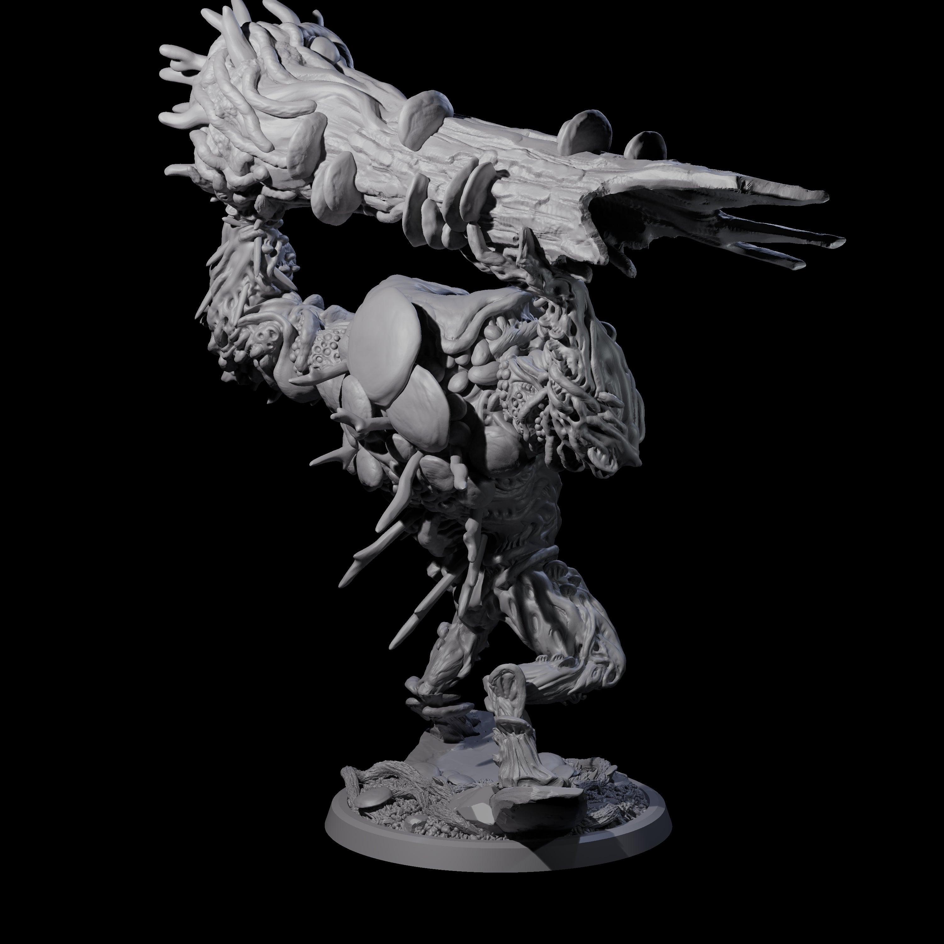 Smashing Myconid Brute B Miniature for Dungeons and Dragons, Pathfinder or other TTRPGs