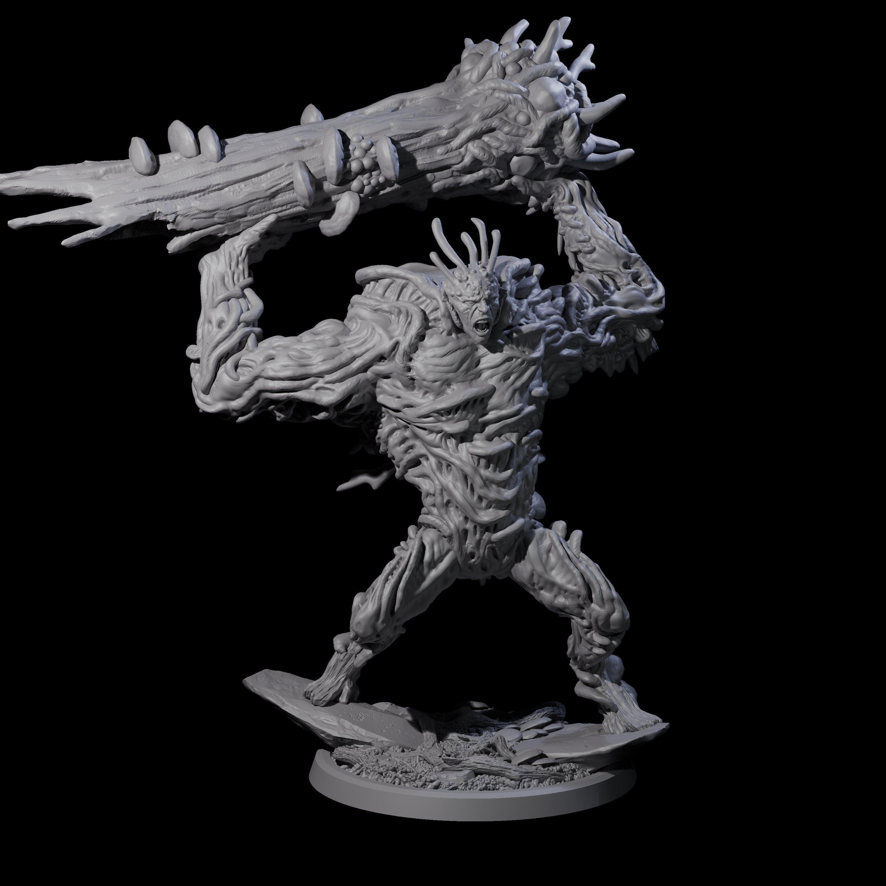 Smashing Myconid Brute B Miniature for Dungeons and Dragons, Pathfinder or other TTRPGs