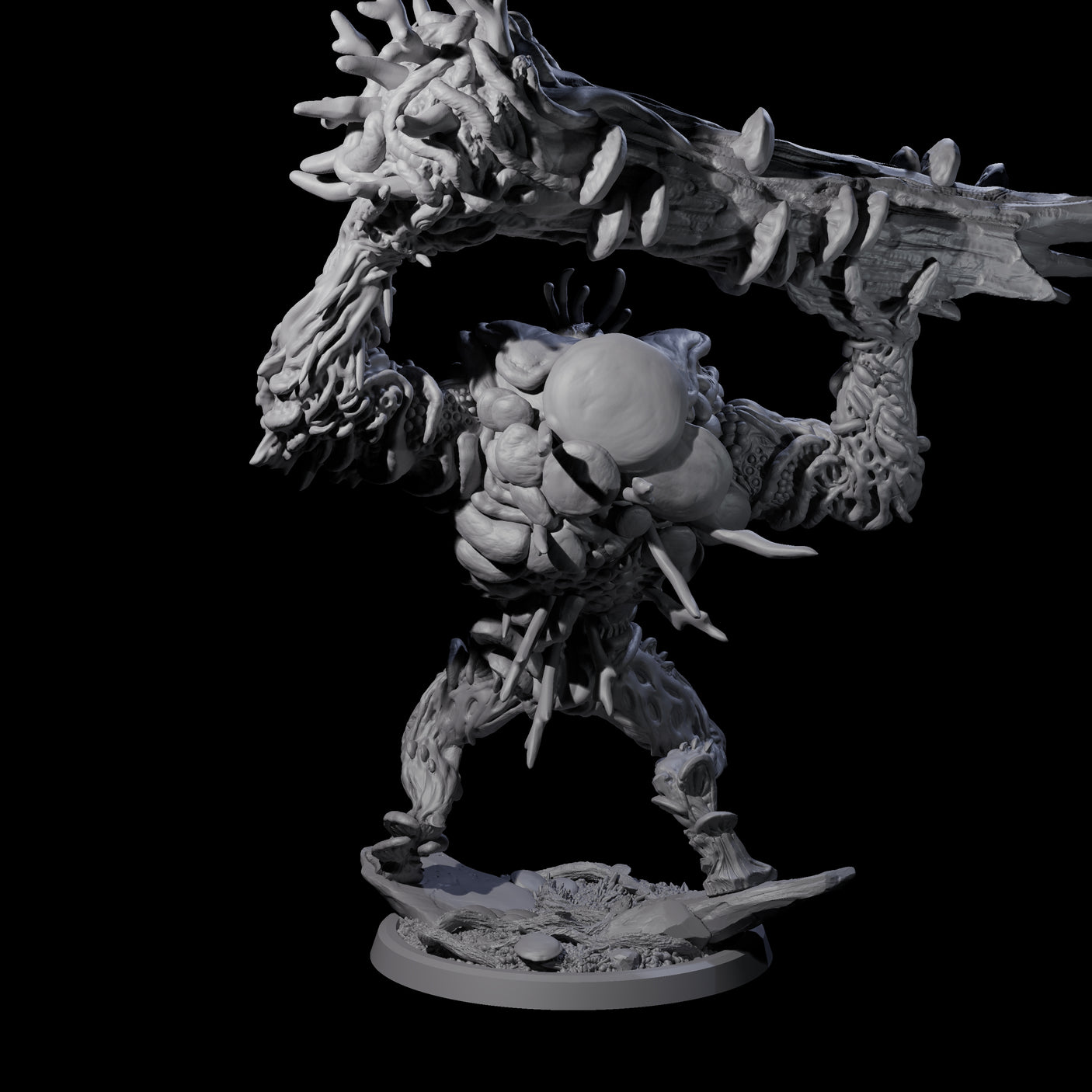 Smashing Myconid Brute B Miniature for Dungeons and Dragons, Pathfinder or other TTRPGs