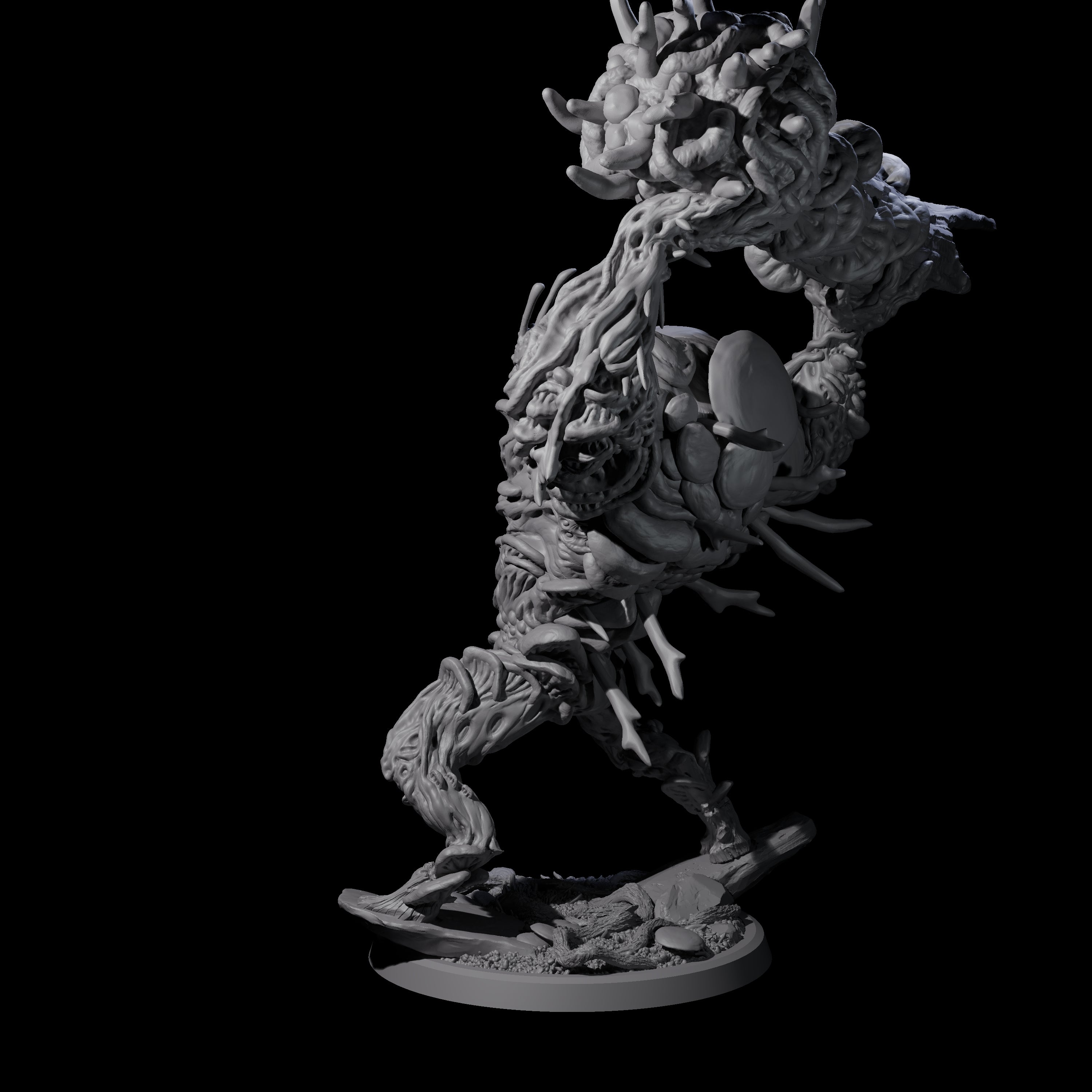 Smashing Myconid Brute B Miniature for Dungeons and Dragons, Pathfinder or other TTRPGs