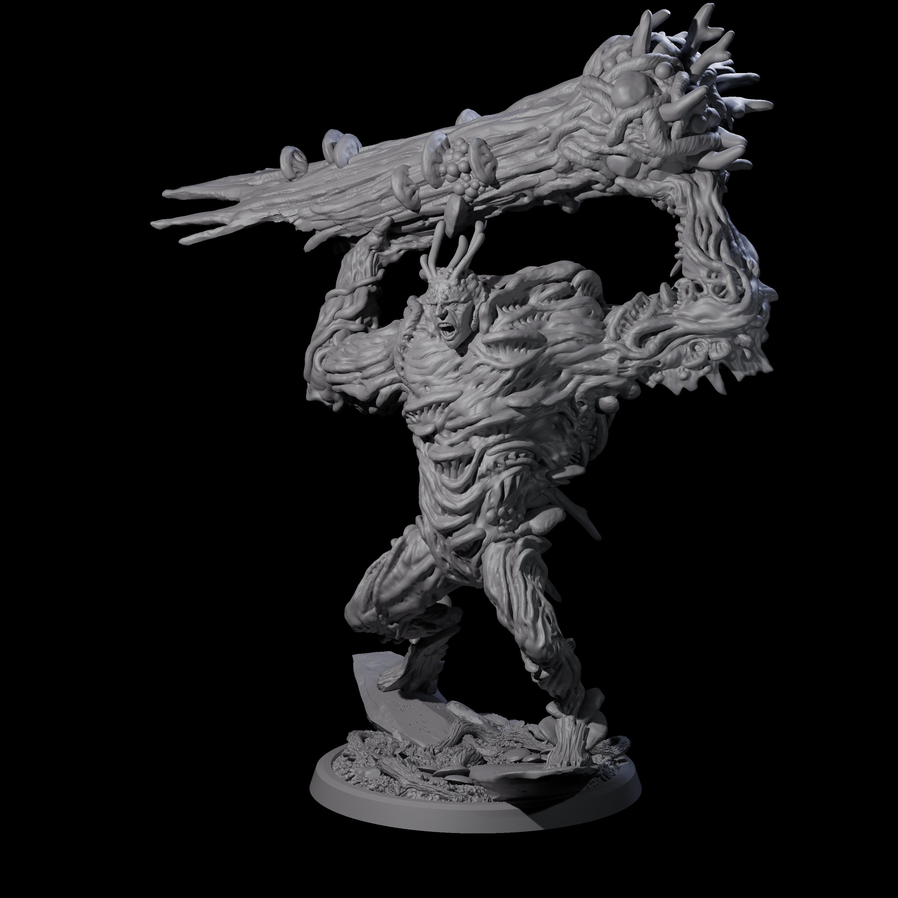 Smashing Myconid Brute B Miniature for Dungeons and Dragons, Pathfinder or other TTRPGs