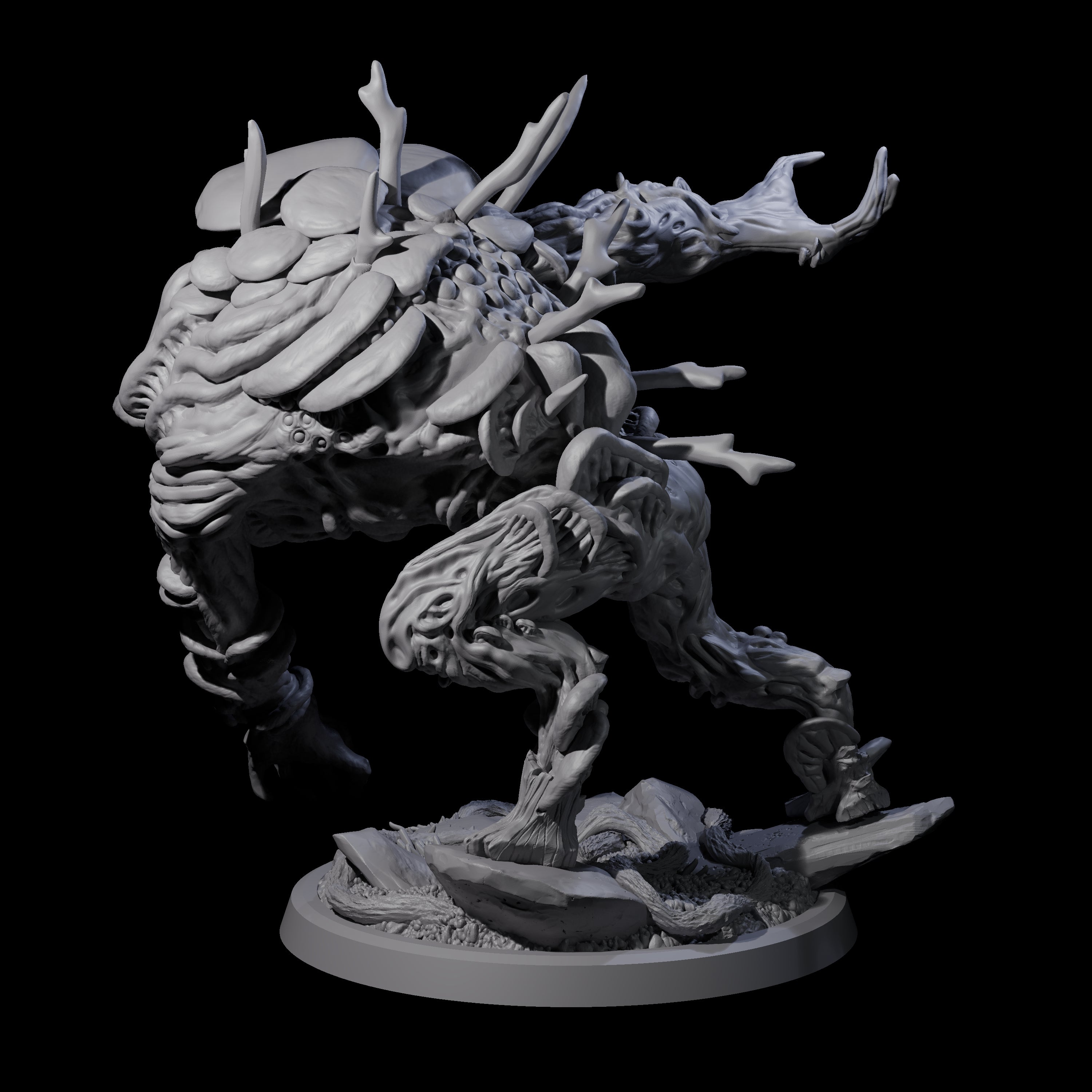 Smashing Myconid Brute C Miniature for Dungeons and Dragons, Pathfinder or other TTRPGs
