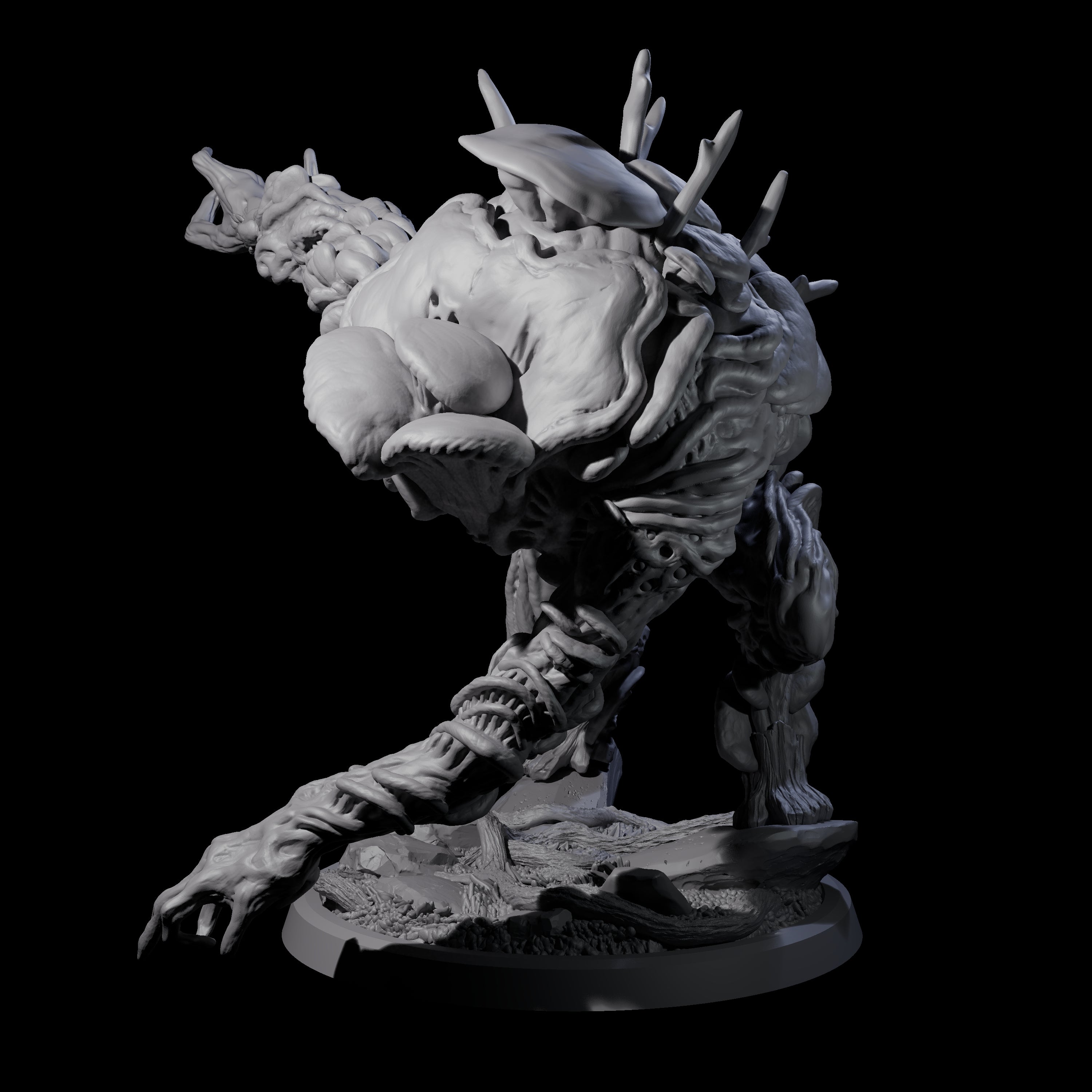 Smashing Myconid Brute C Miniature for Dungeons and Dragons, Pathfinder or other TTRPGs