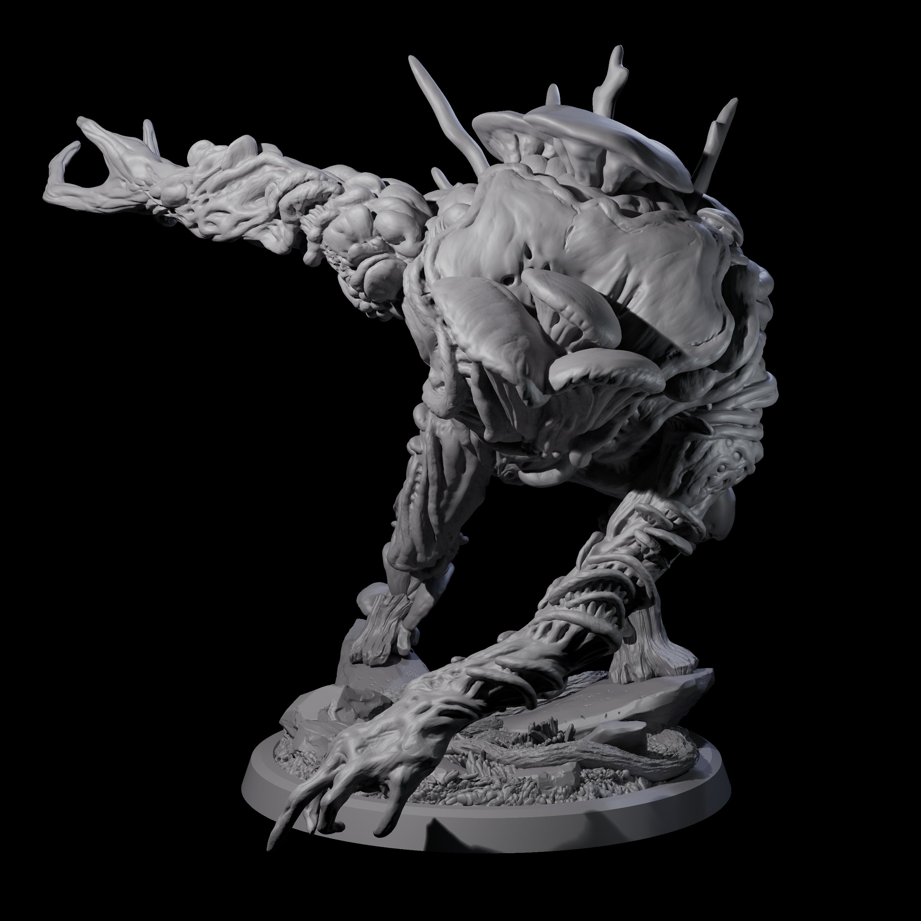 Smashing Myconid Brute C Miniature for Dungeons and Dragons, Pathfinder or other TTRPGs