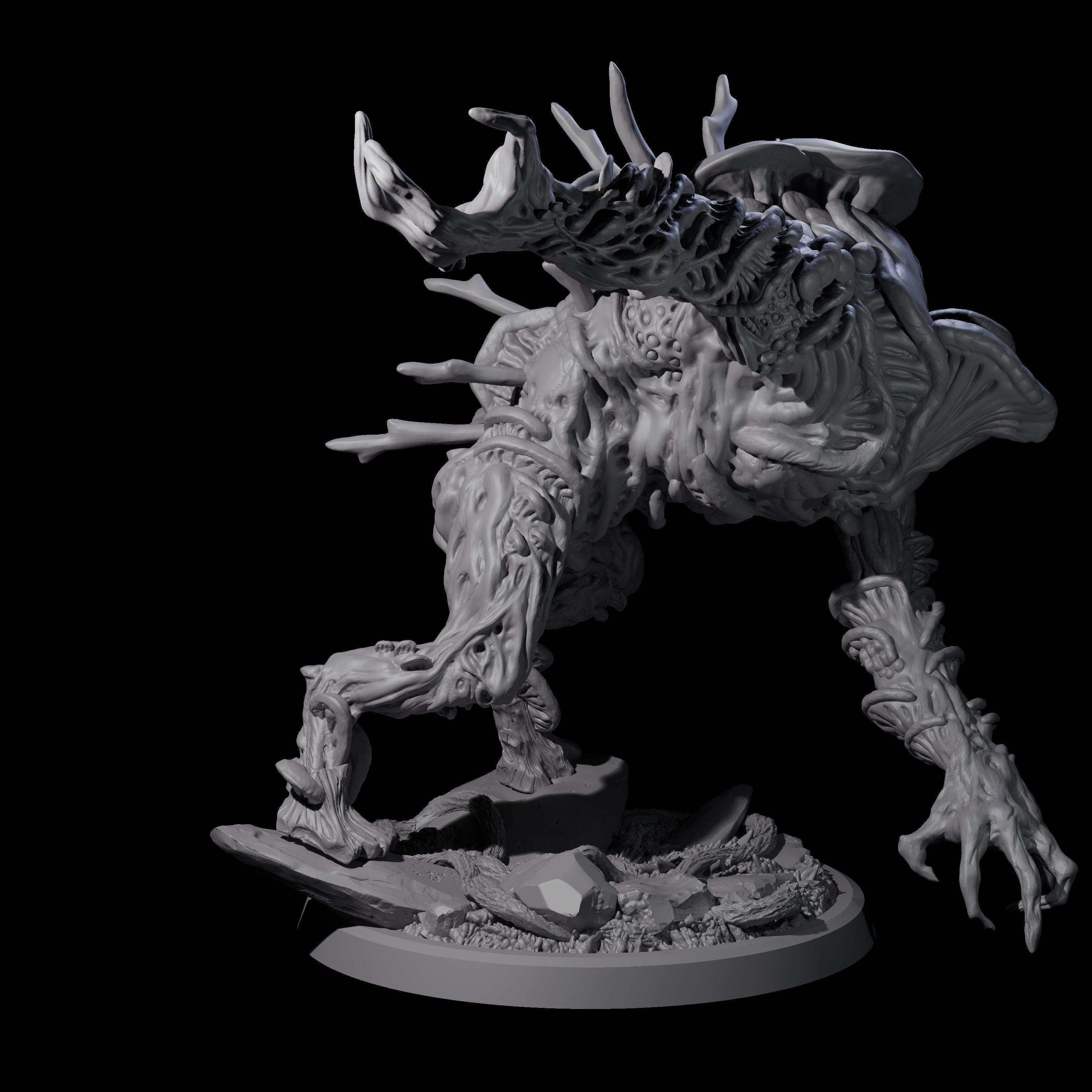 Smashing Myconid Brute C Miniature for Dungeons and Dragons, Pathfinder or other TTRPGs