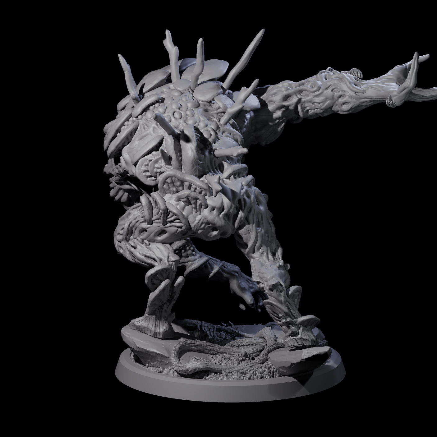 Smashing Myconid Brute C Miniature for Dungeons and Dragons, Pathfinder or other TTRPGs