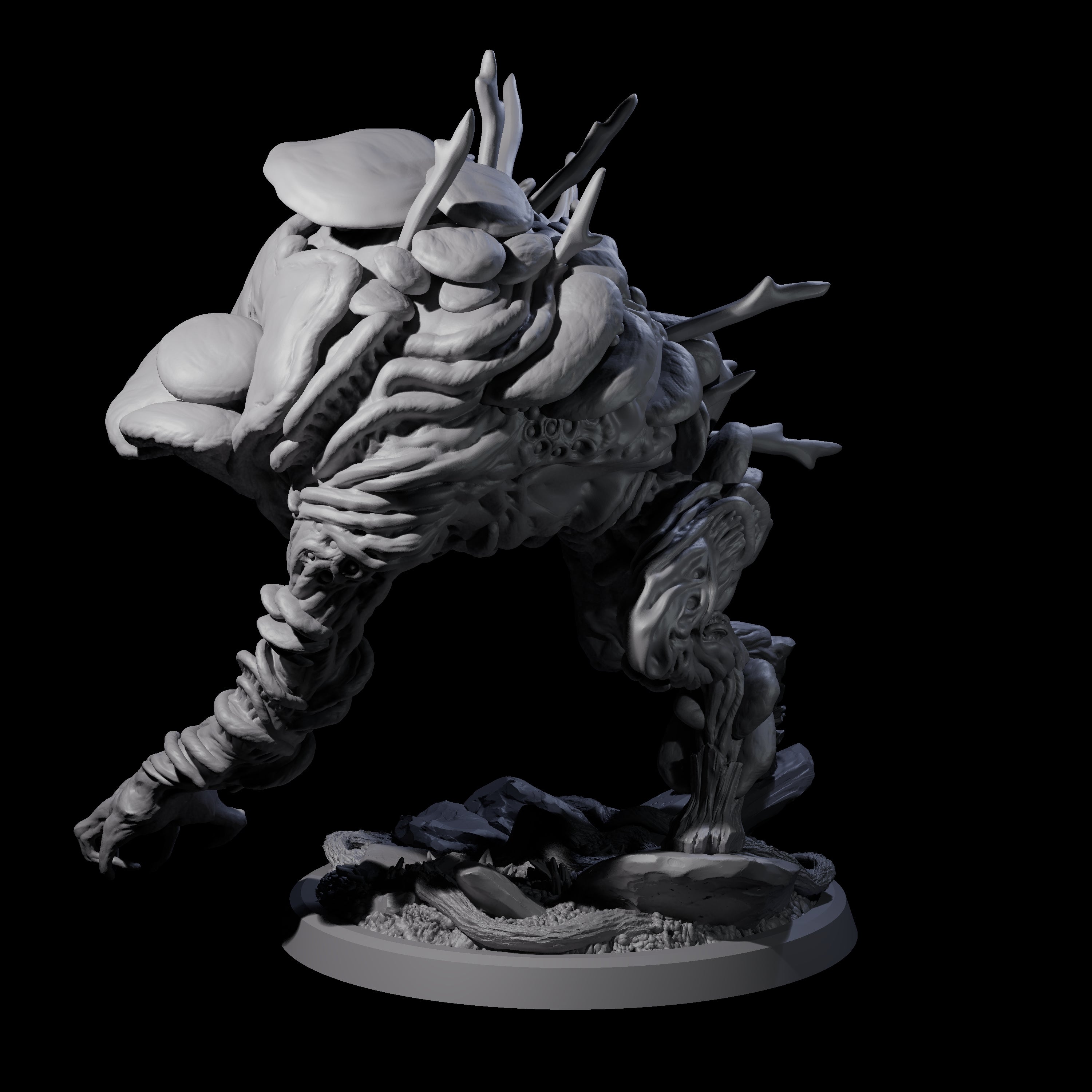 Smashing Myconid Brute C Miniature for Dungeons and Dragons, Pathfinder or other TTRPGs