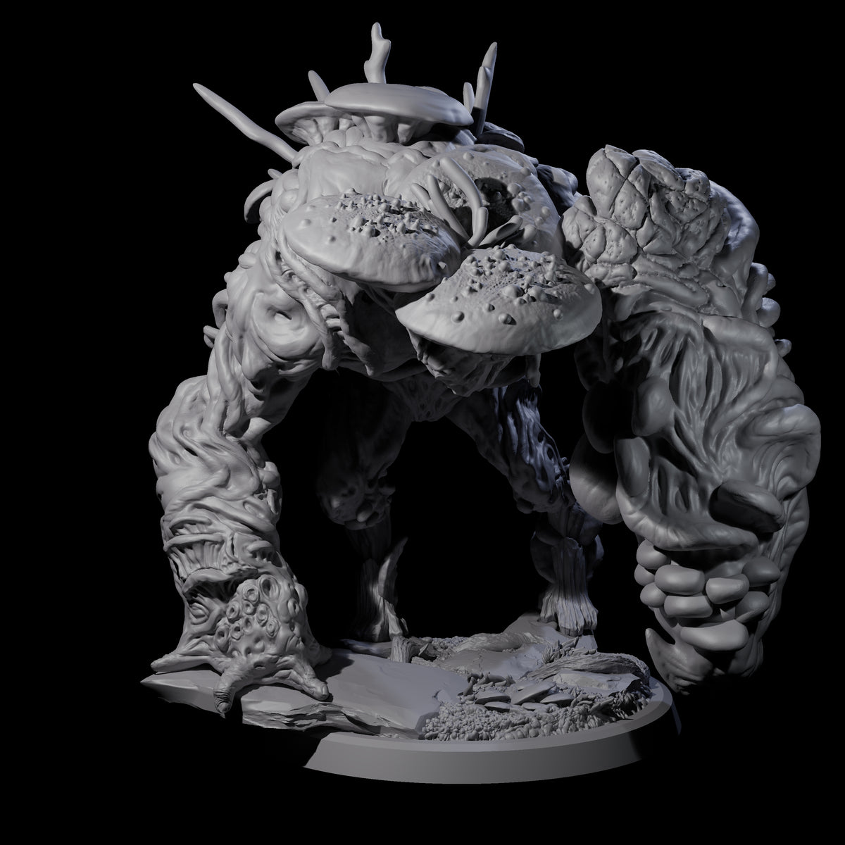 Smashing Myconid Brute D Miniature for Dungeons and Dragons, Pathfinder or other TTRPGs