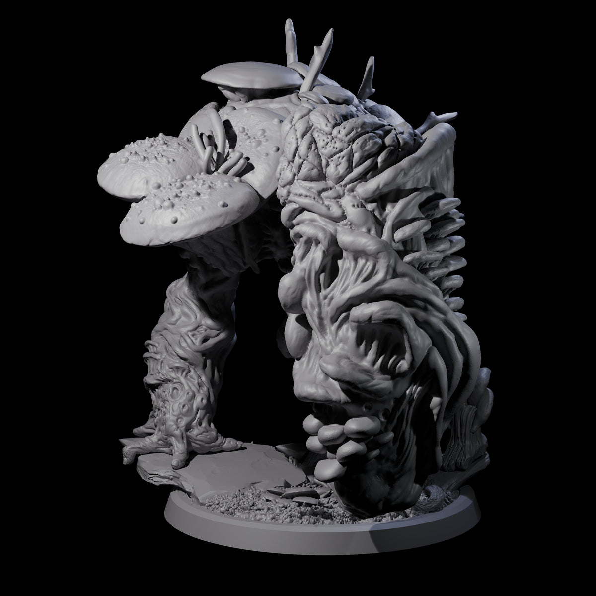 Smashing Myconid Brute D Miniature for Dungeons and Dragons, Pathfinder or other TTRPGs