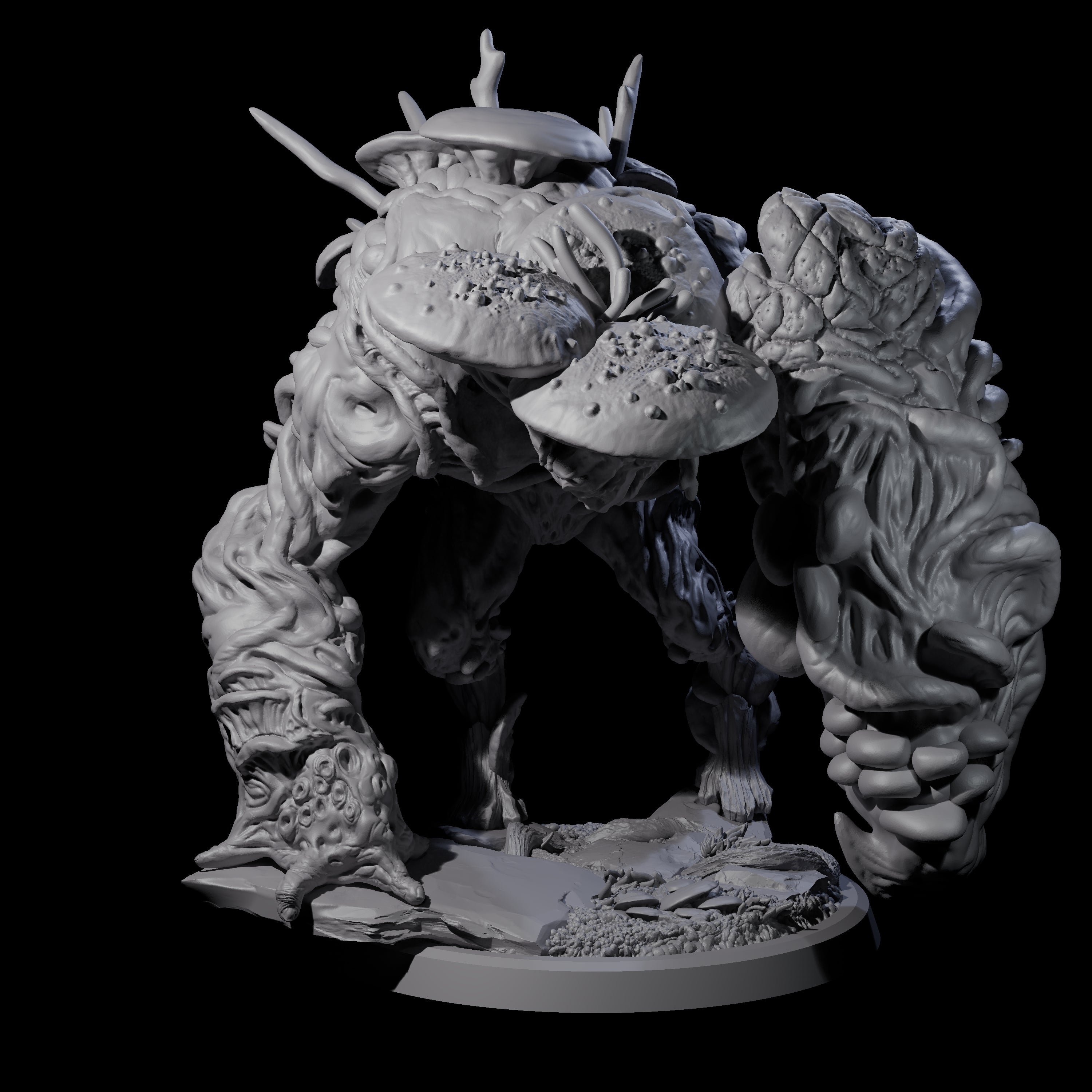 Smashing Myconid Brute D Miniature for Dungeons and Dragons, Pathfinder or other TTRPGs