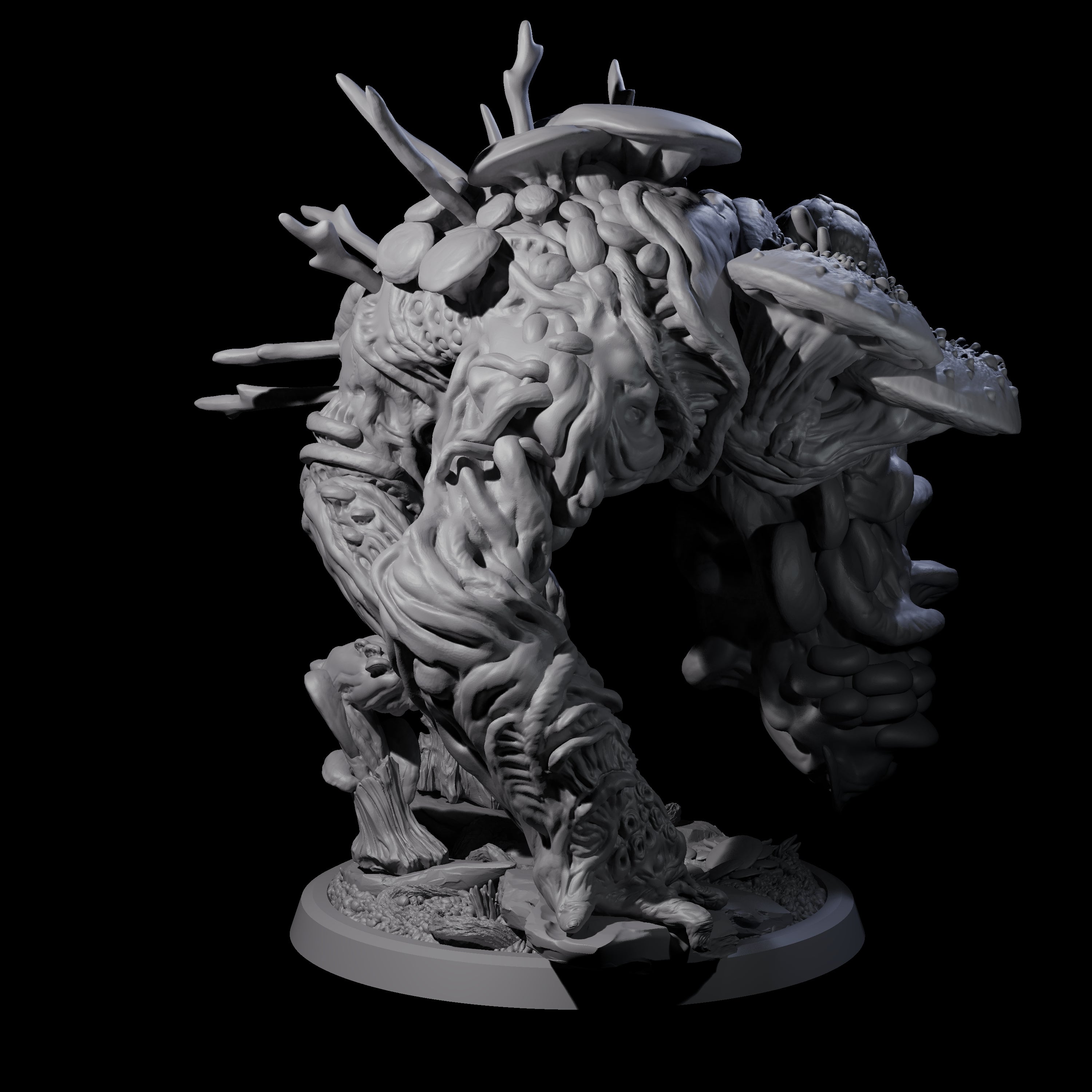 Smashing Myconid Brute D Miniature for Dungeons and Dragons, Pathfinder or other TTRPGs
