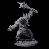 Smashing Ogre B Miniature for Dungeons and Dragons, Pathfinder or other TTRPGs