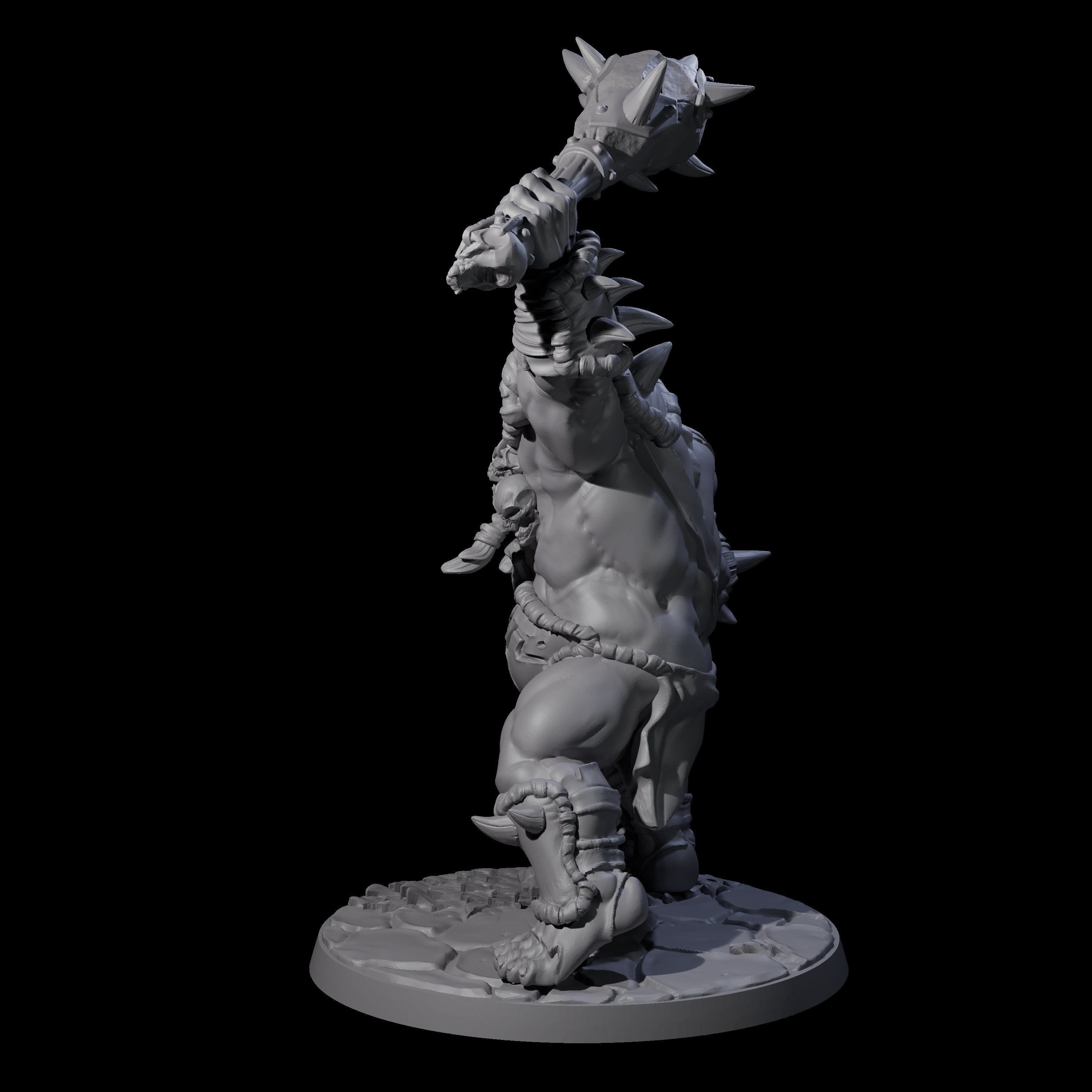 Smashing Ogre B Miniature for Dungeons and Dragons, Pathfinder or other TTRPGs