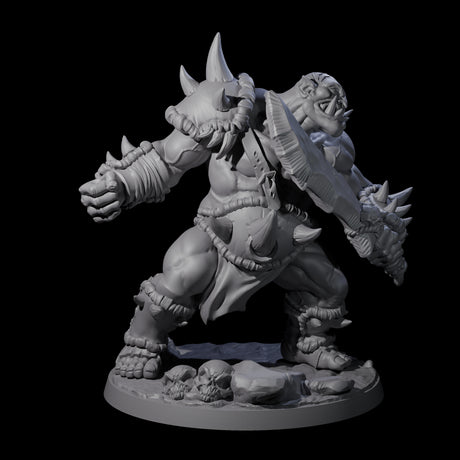 Smashing Ogre C Miniature for Dungeons and Dragons, Pathfinder or other TTRPGs