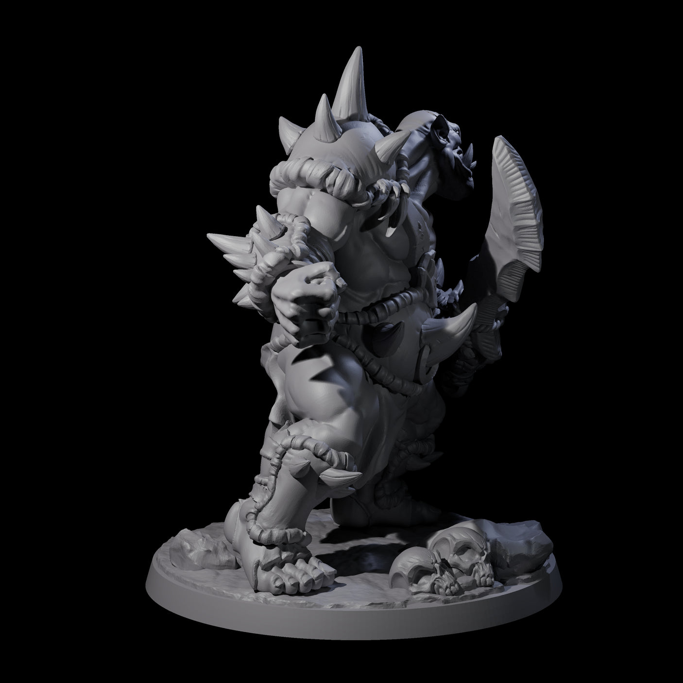 Smashing Ogre C Miniature for Dungeons and Dragons, Pathfinder or other TTRPGs