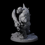 Smashing Ogre C Miniature for Dungeons and Dragons, Pathfinder or other TTRPGs
