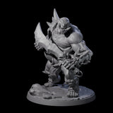 Smashing Ogre C Miniature for Dungeons and Dragons, Pathfinder or other TTRPGs