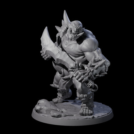 Smashing Ogre C Miniature for Dungeons and Dragons, Pathfinder or other TTRPGs