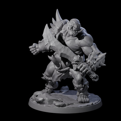 Smashing Ogre C Miniature for Dungeons and Dragons, Pathfinder or other TTRPGs