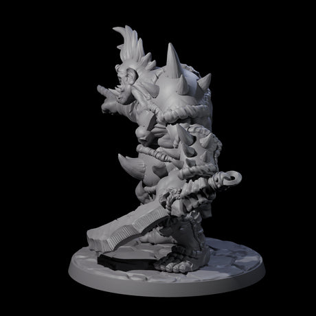 Smashing Ogre D Miniature for Dungeons and Dragons, Pathfinder or other TTRPGs