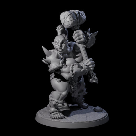 Smashing Ogre E Miniature for Dungeons and Dragons, Pathfinder or other TTRPGs