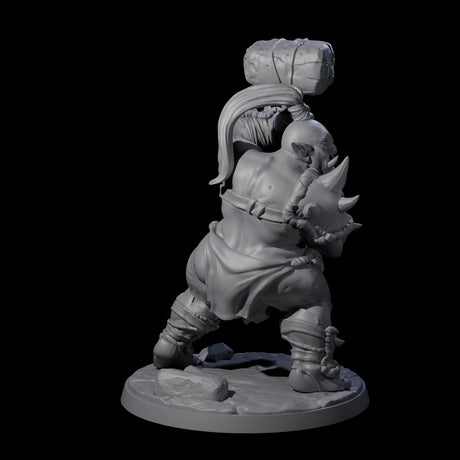 Smashing Ogre E Miniature for Dungeons and Dragons, Pathfinder or other TTRPGs