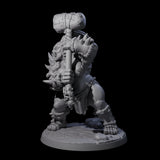 Smashing Ogre E Miniature for Dungeons and Dragons, Pathfinder or other TTRPGs