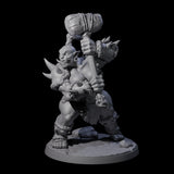 Smashing Ogre E Miniature for Dungeons and Dragons, Pathfinder or other TTRPGs