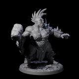 Smashing Ogre F Miniature for Dungeons and Dragons, Pathfinder or other TTRPGs