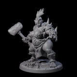 Smashing Ogre F Miniature for Dungeons and Dragons, Pathfinder or other TTRPGs