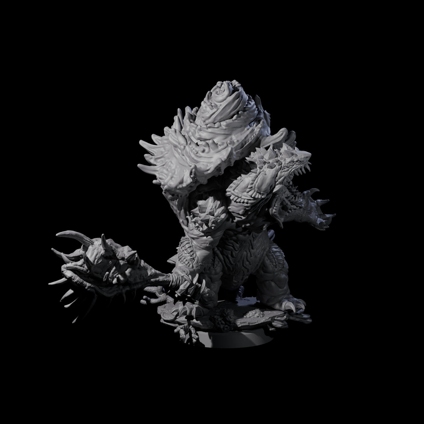 Smashing Zaratan Berserker A Miniature for Dungeons and Dragons, Pathfinder or other TTRPGs