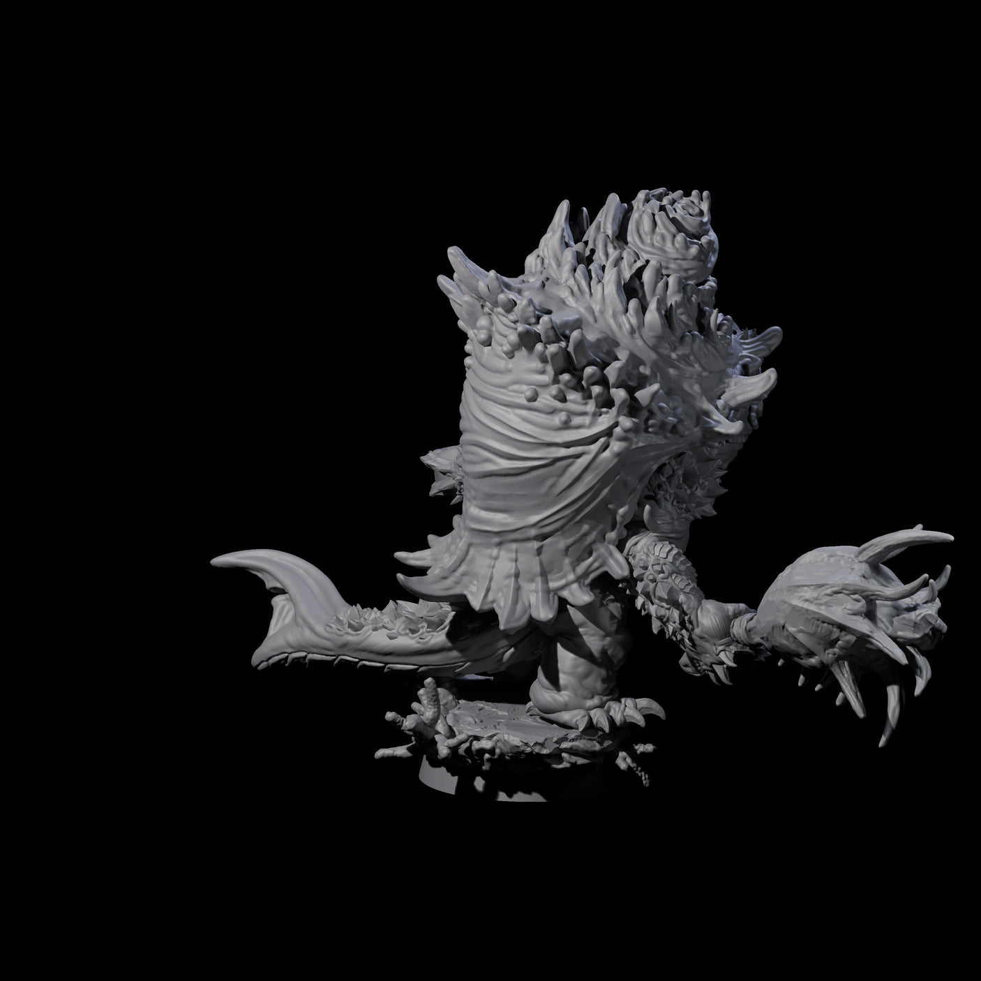 Smashing Zaratan Berserker A Miniature for Dungeons and Dragons, Pathfinder or other TTRPGs