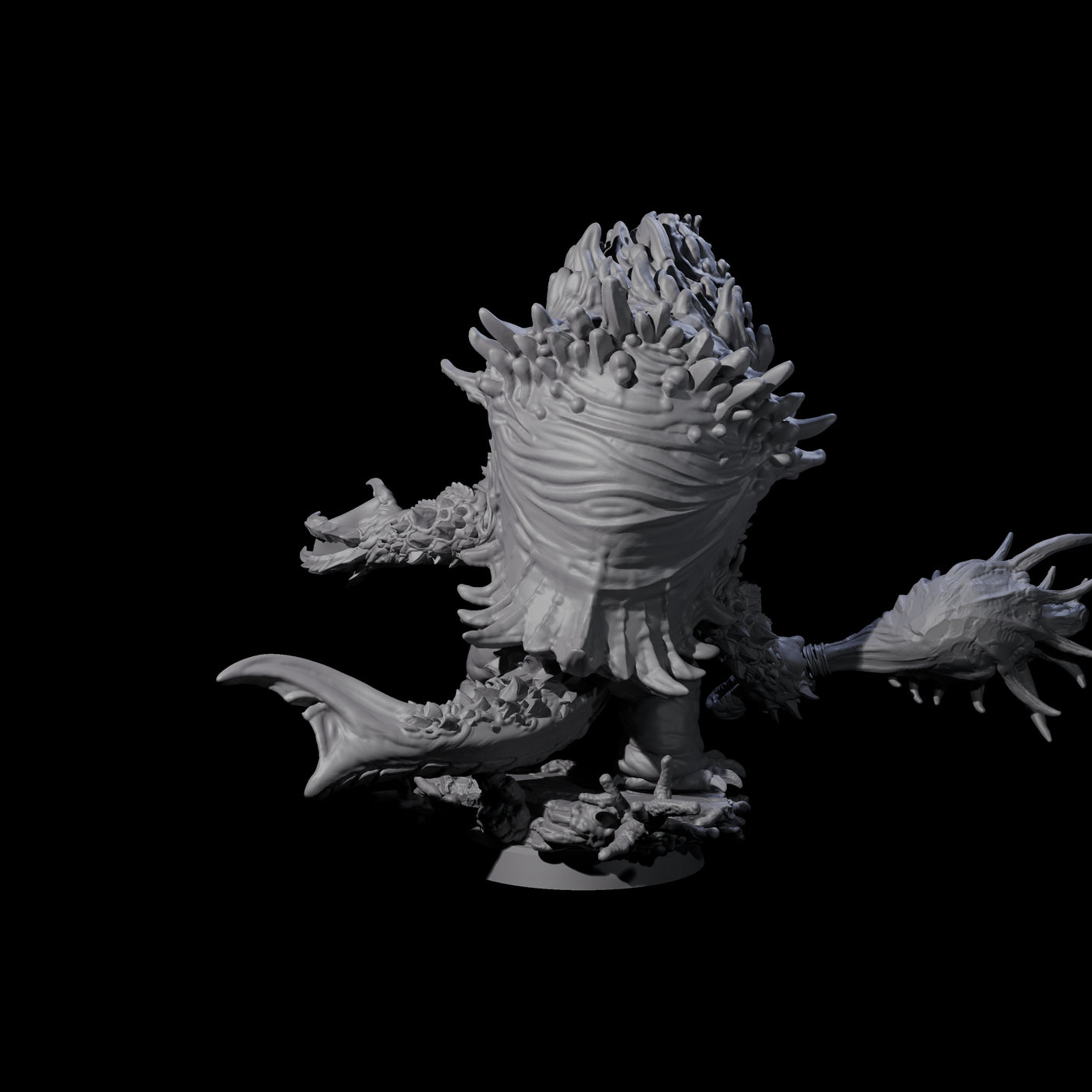 Smashing Zaratan Berserker A Miniature for Dungeons and Dragons, Pathfinder or other TTRPGs