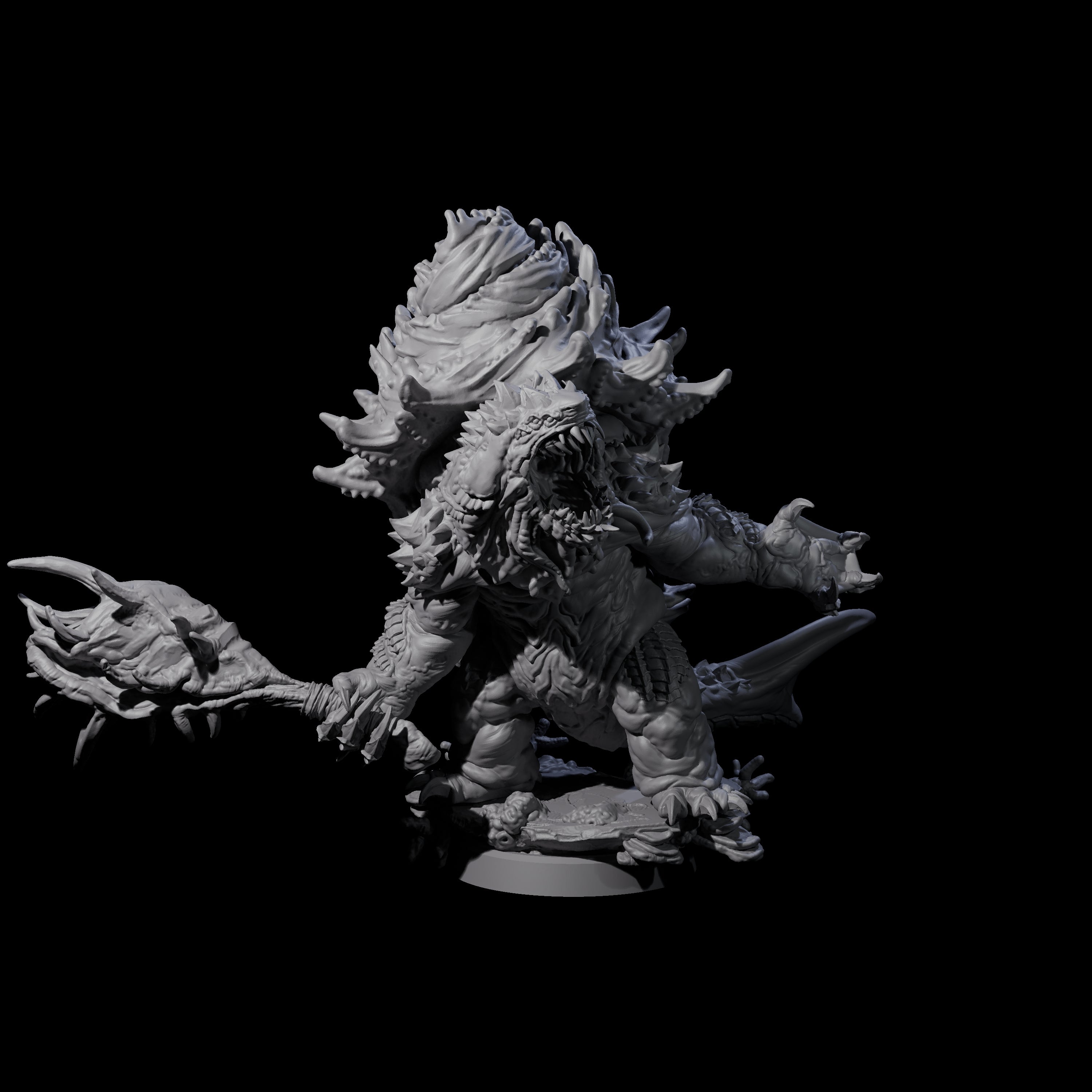 Smashing Zaratan Berserker A Miniature for Dungeons and Dragons, Pathfinder or other TTRPGs