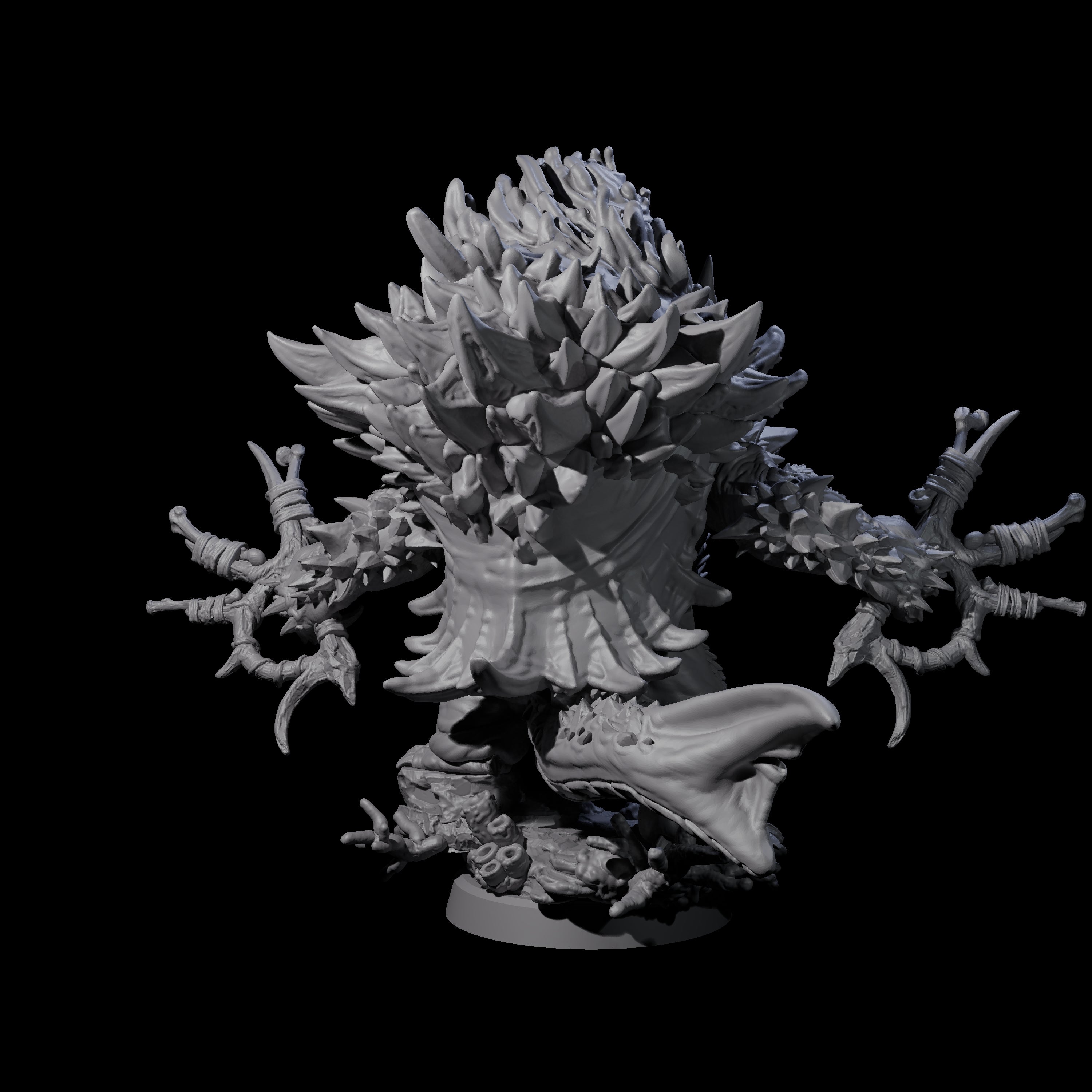 Smashing Zaratan Berserker B Miniature for Dungeons and Dragons, Pathfinder or other TTRPGs