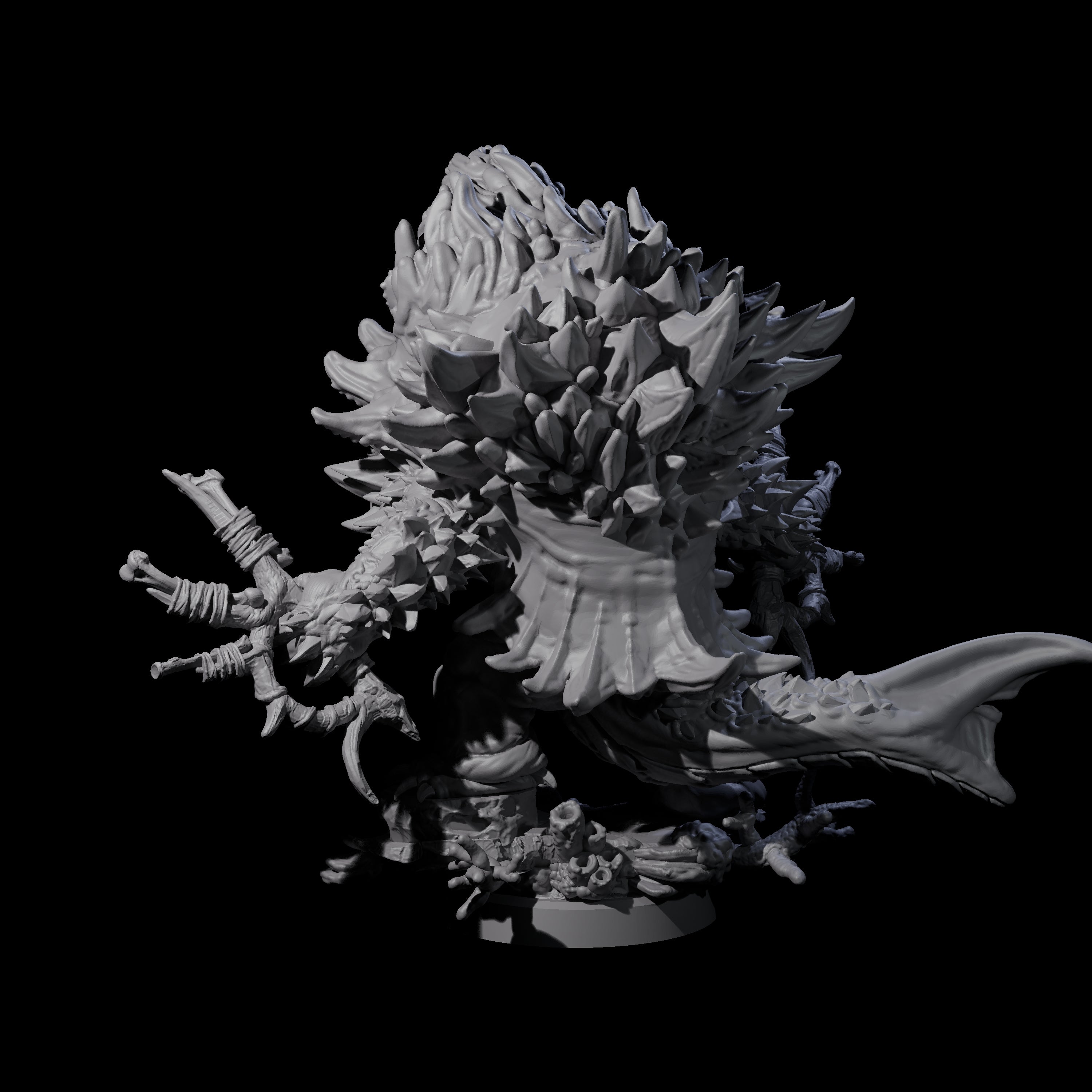 Smashing Zaratan Berserker B Miniature for Dungeons and Dragons, Pathfinder or other TTRPGs