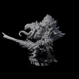 Smashing Zaratan Berserker C Miniature for Dungeons and Dragons, Pathfinder or other TTRPGs