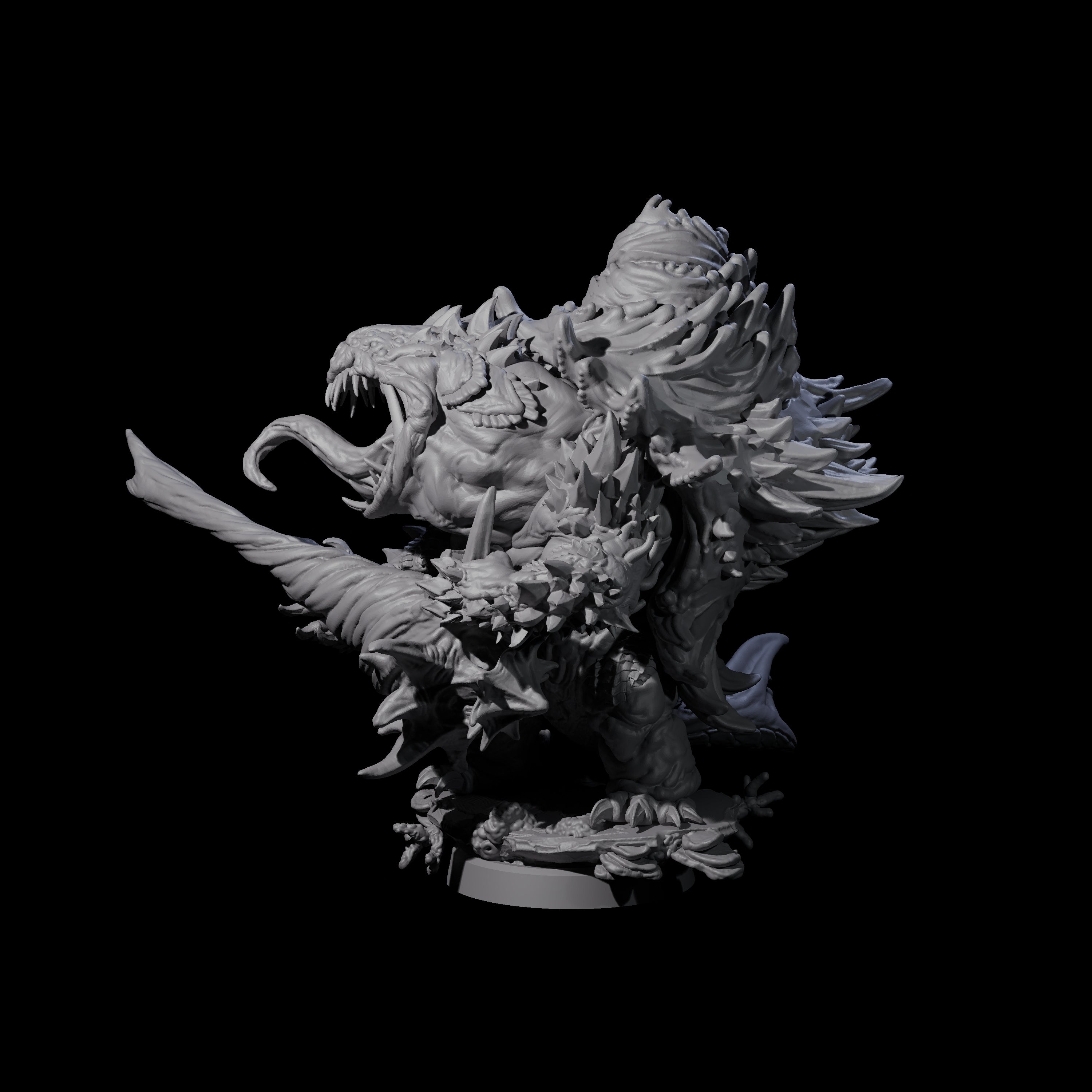 Smashing Zaratan Berserker C Miniature for Dungeons and Dragons, Pathfinder or other TTRPGs