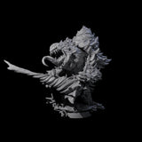 Smashing Zaratan Berserker C Miniature for Dungeons and Dragons, Pathfinder or other TTRPGs