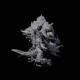 Smashing Zaratan Berserker C Miniature for Dungeons and Dragons, Pathfinder or other TTRPGs