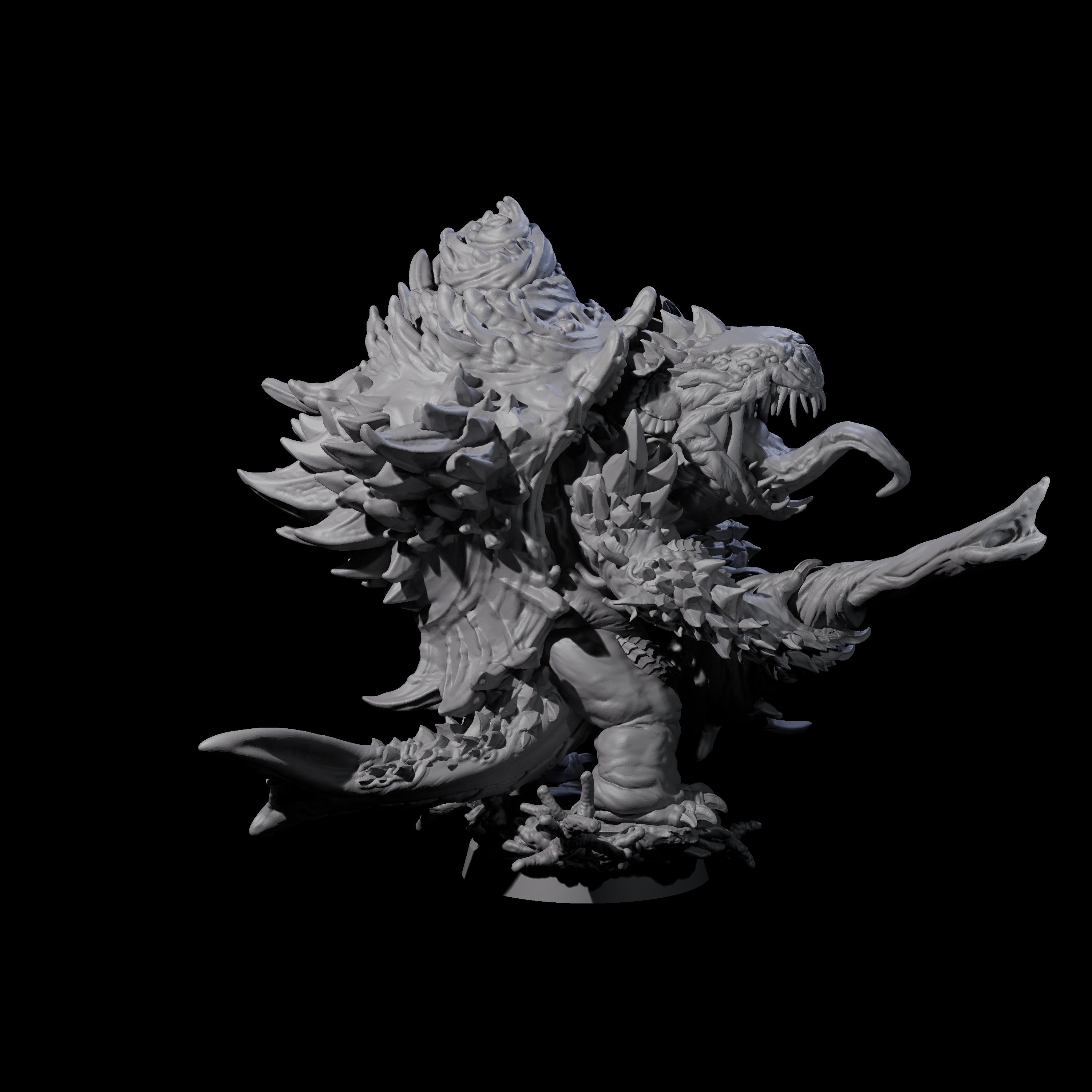 Smashing Zaratan Berserker C Miniature for Dungeons and Dragons, Pathfinder or other TTRPGs