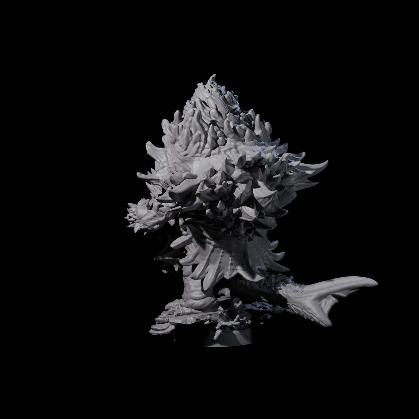 Smashing Zaratan Berserker C Miniature for Dungeons and Dragons, Pathfinder or other TTRPGs