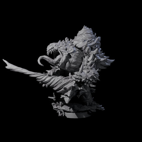 Smashing Zaratan Berserker C Miniature for Dungeons and Dragons, Pathfinder or other TTRPGs