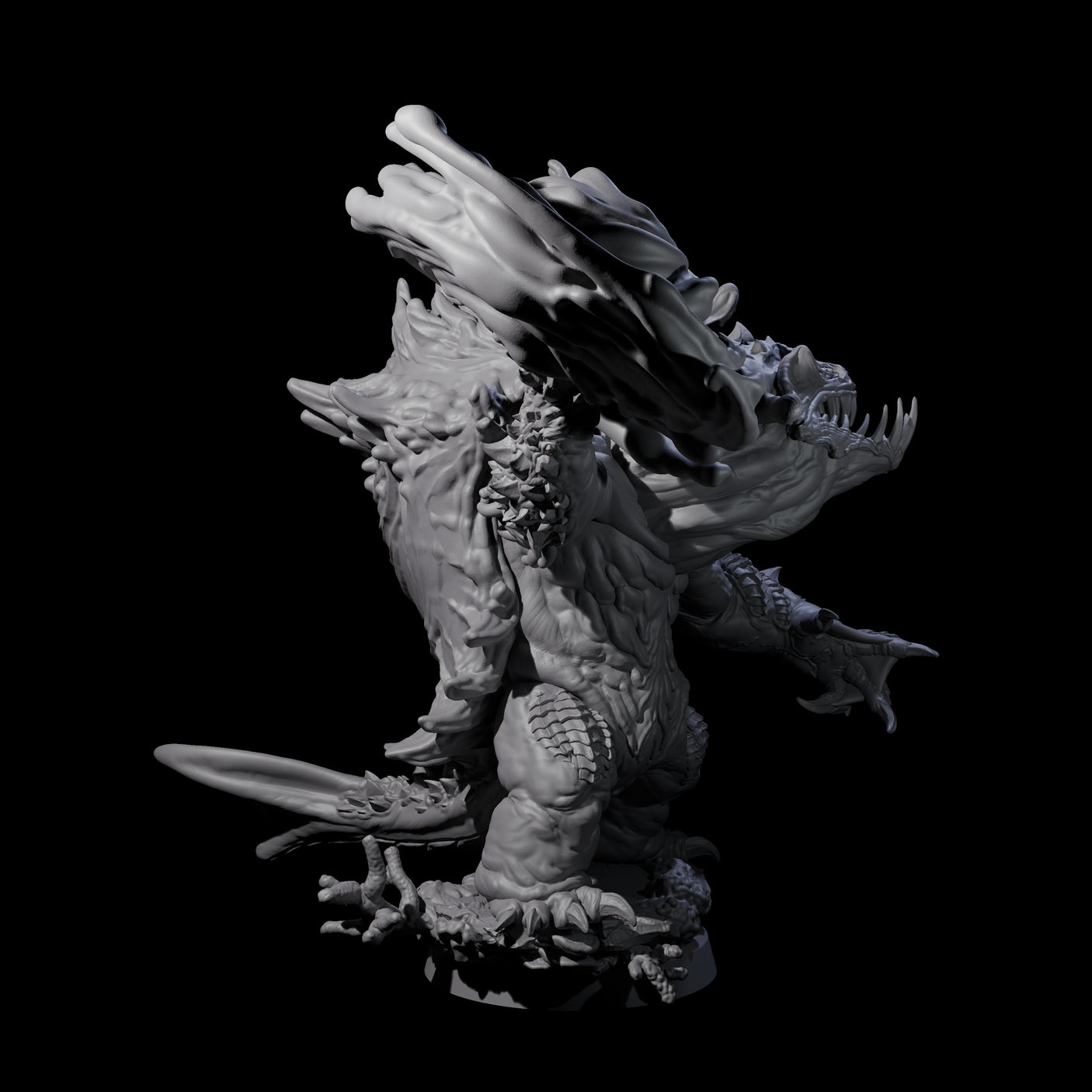 Smashing Zaratan Berserker D Miniature for Dungeons and Dragons, Pathfinder or other TTRPGs