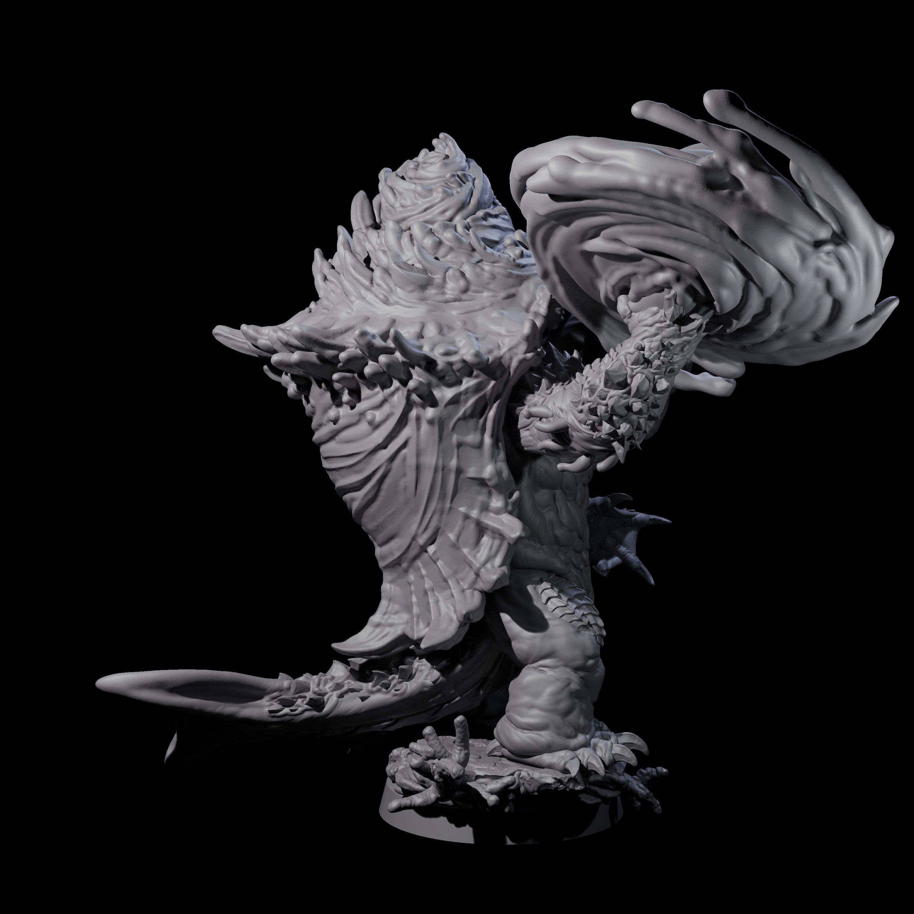 Smashing Zaratan Berserker D Miniature for Dungeons and Dragons, Pathfinder or other TTRPGs