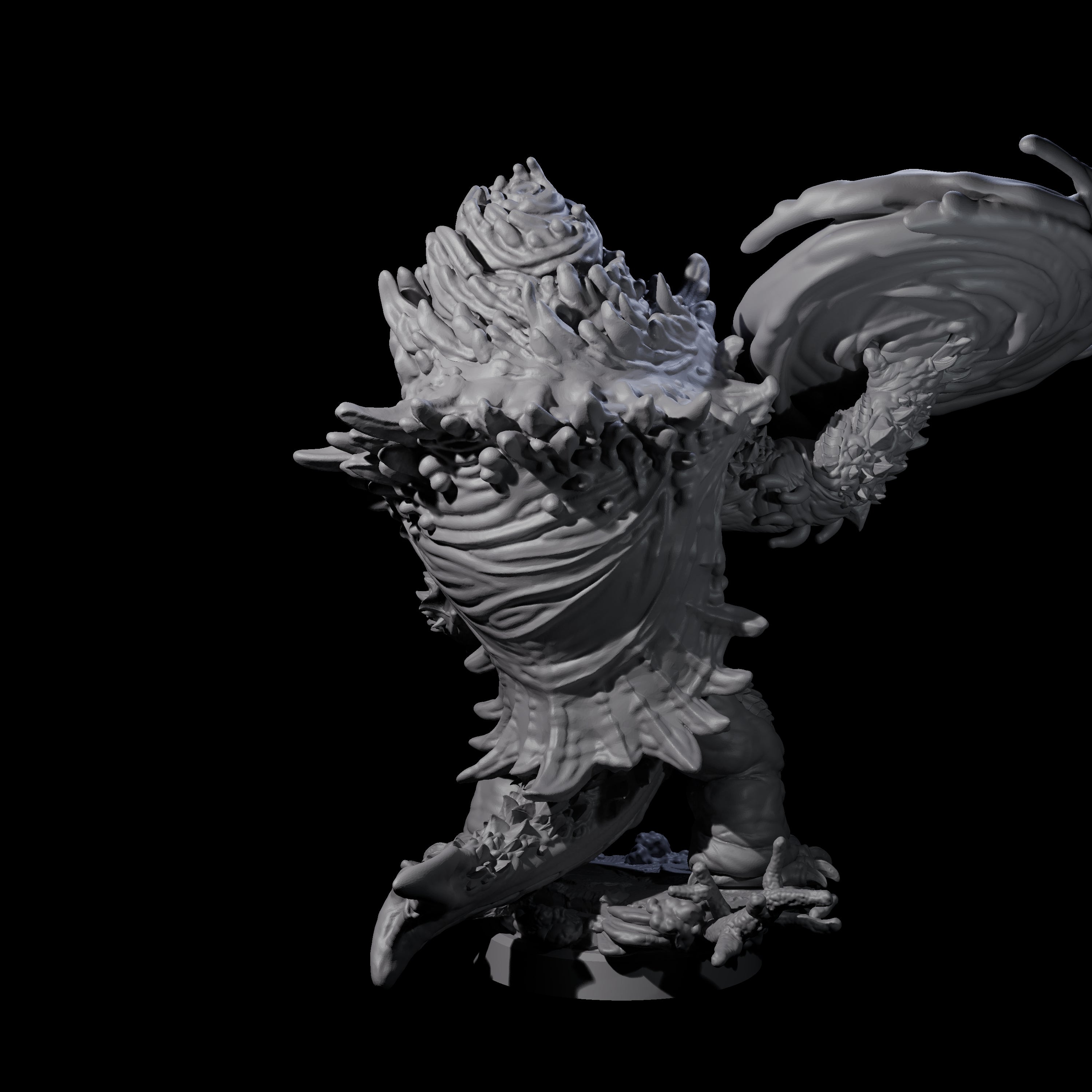 Smashing Zaratan Berserker D Miniature for Dungeons and Dragons, Pathfinder or other TTRPGs