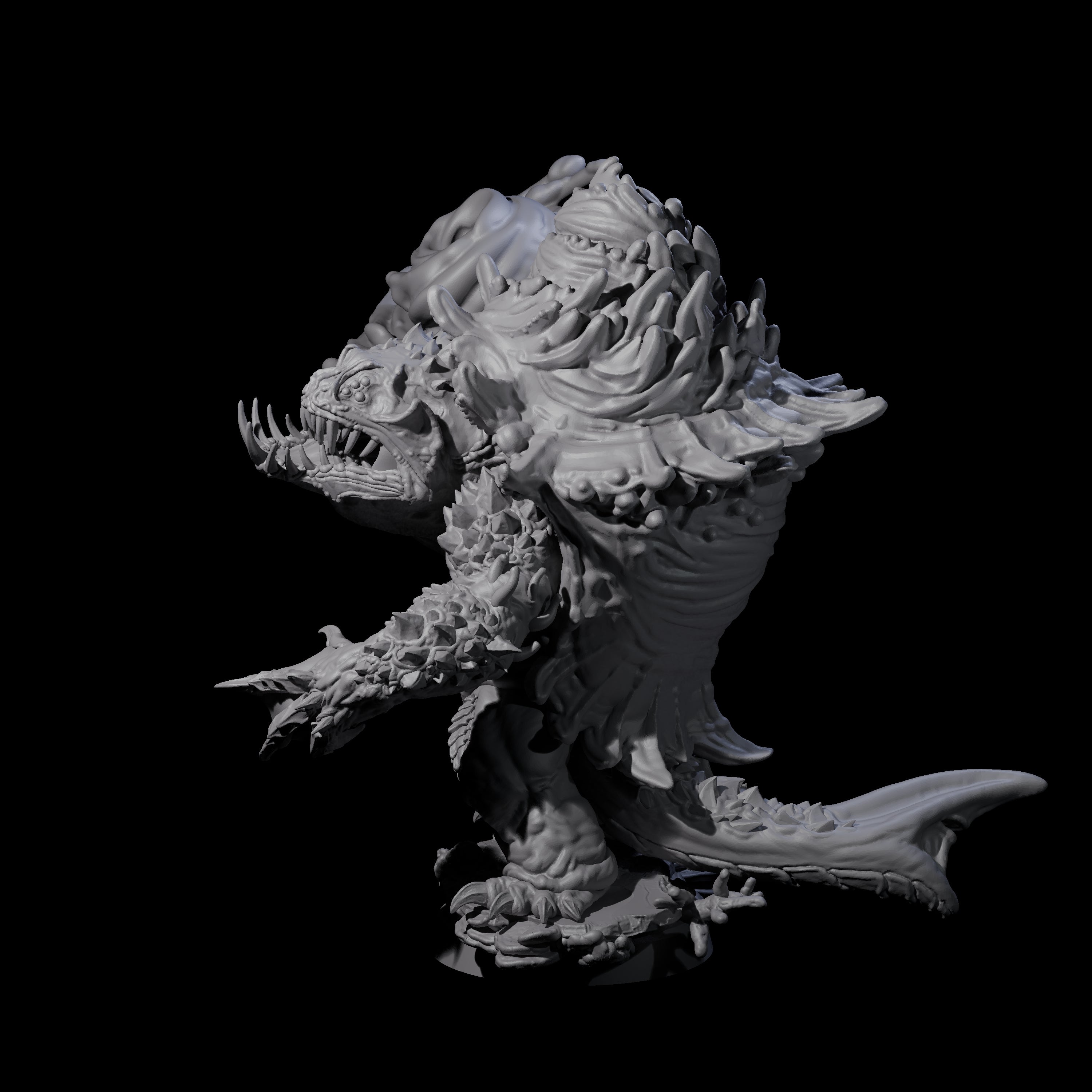 Smashing Zaratan Berserker D Miniature for Dungeons and Dragons, Pathfinder or other TTRPGs